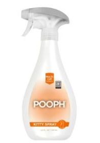 POOPh Kitty Spray - Patented Technology Eliminates Organic Odor On-Contact Goes Anywhere Your Kitty Goes - Cat Trees, Furniture