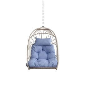 Metal Swing Sling Chair-It Is Forbidden To Sell On The Temu Platform (Color: Blue)