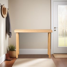Wooden Trapezoidal Leg Tabletop With Edge Pine Entrance Table (Option: Wood)