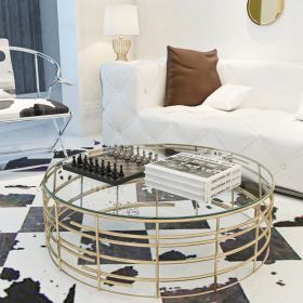 36  Round Tempered Glass Table Top 1 4  Thick Polished Edge (Option: Transparent)