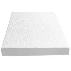 King Size Waterproof Mattress Protector Breathable Soft Cotton Mattress Pad Cover With Elastic Deep Pocket Up To 11in Noiseless Machine Washable (size: Queen Size)