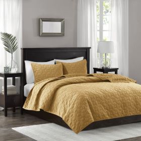 3 Piece Velvet Quilt Set (Color: as Pic)