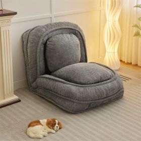 VIDEO Provided Human Dog Bed ,Lazy Sofa Couch ,5 Adjustable Position,sit,sleep,fold,suit To Put In (Option: Gray)